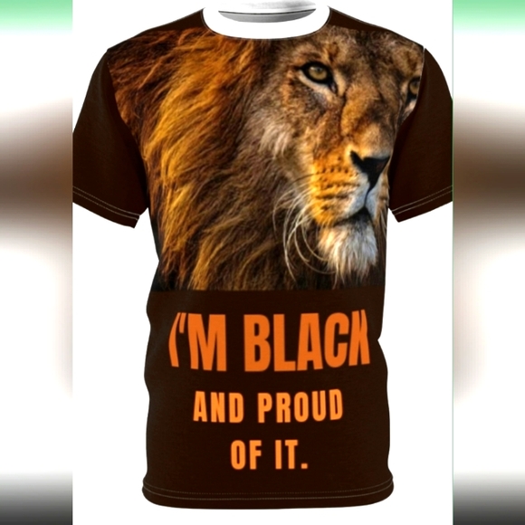I'm Black And Proud Of It! Unisex Cut and Sew Tee - Picture 2 of 5